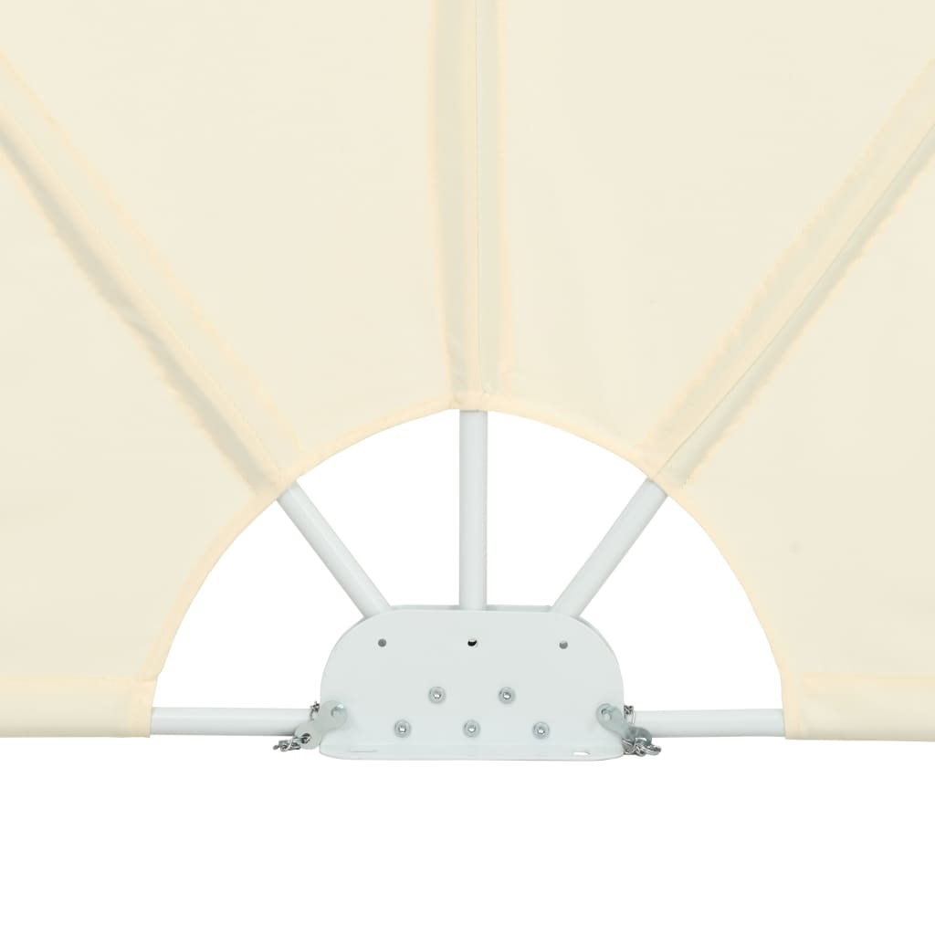 Sammenleggbar sidemarkise for terrasse krem 300x200 cm
