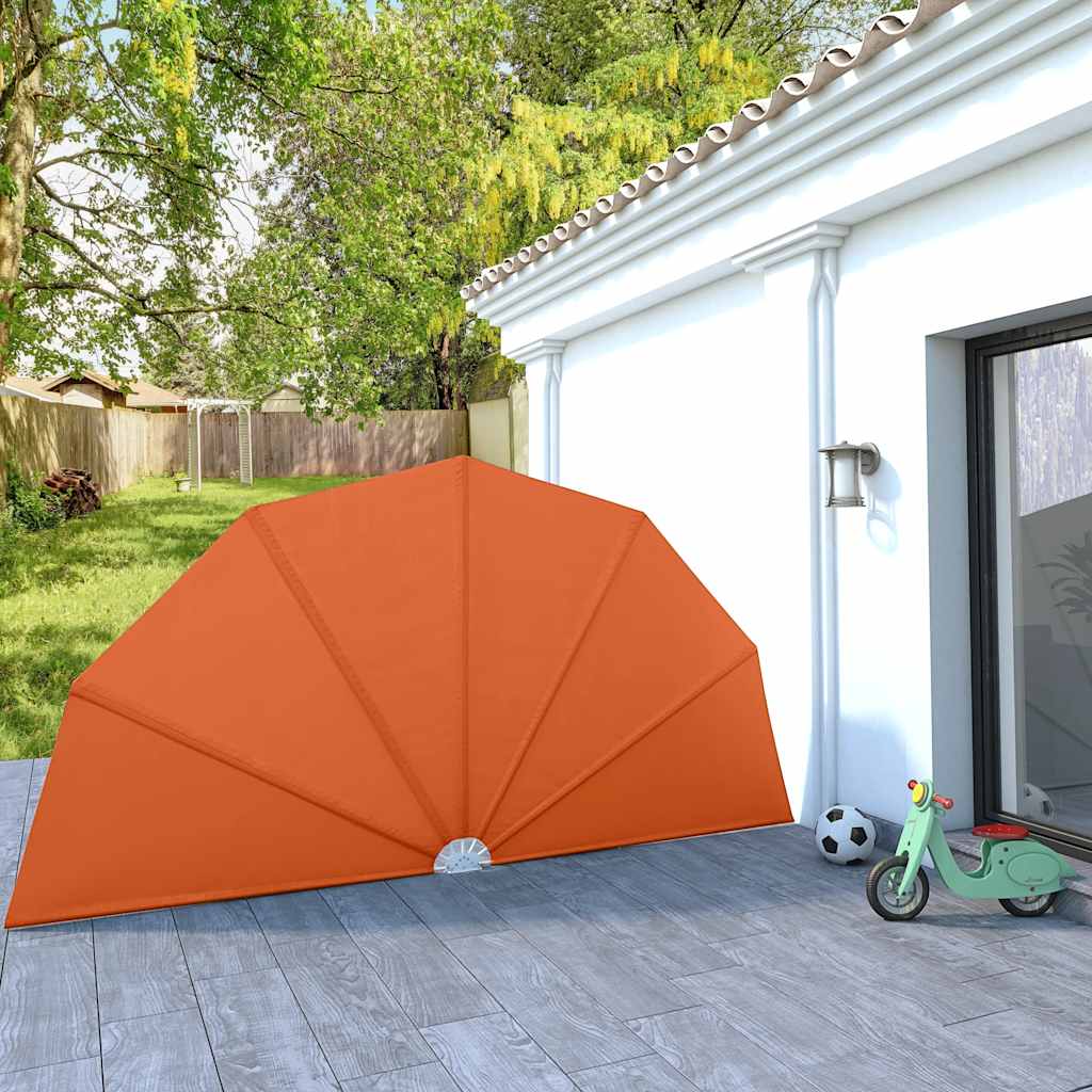 Sammenleggbar sidemarkise for terrasse terrakotta 200 cm