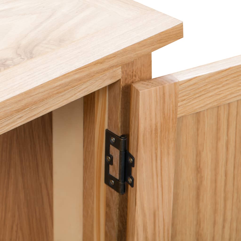 Hjørneskap 80x33,5x78 cm heltre eik