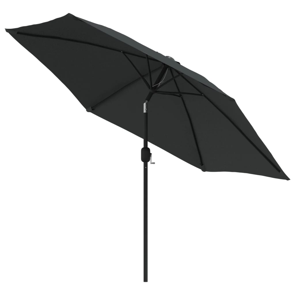 Parasoll med metallstang 300 cm antrasitt