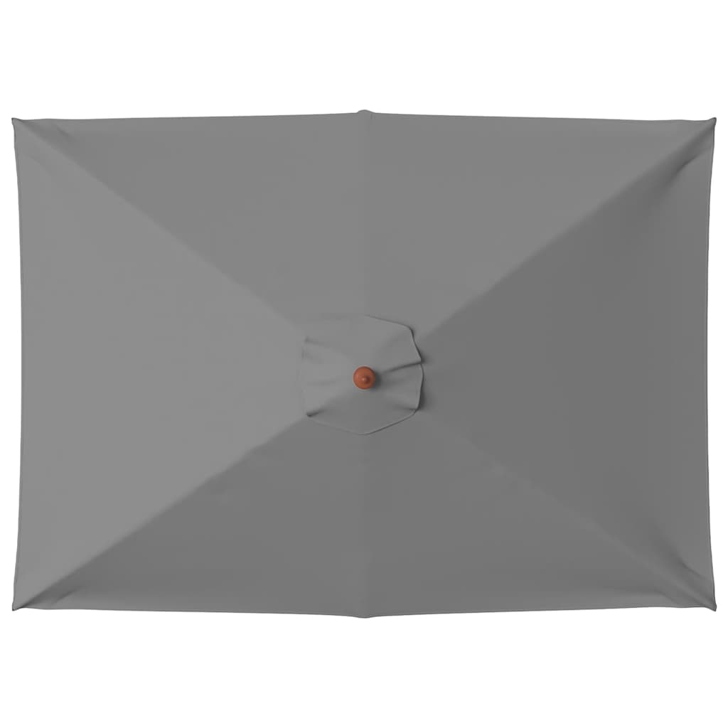 Parasoll med trestang 150x200 cm antrasitt