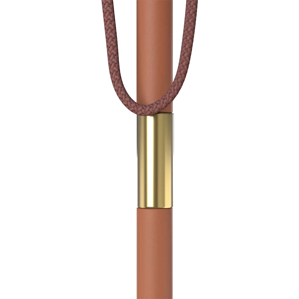 Parasoll med trestang 150x200 cm vinrød