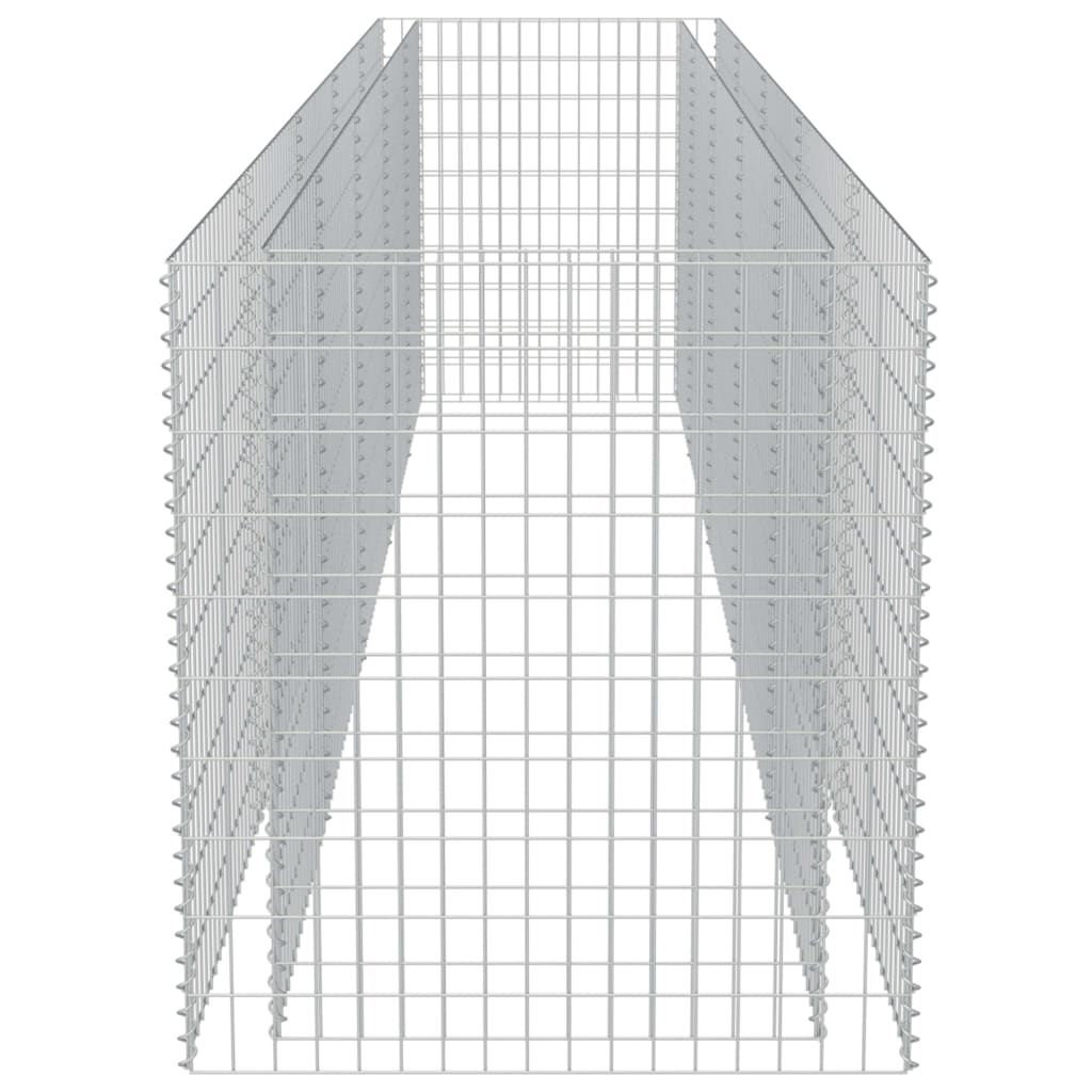 Gabion høybed galvanisert stål 450x90x100 cm