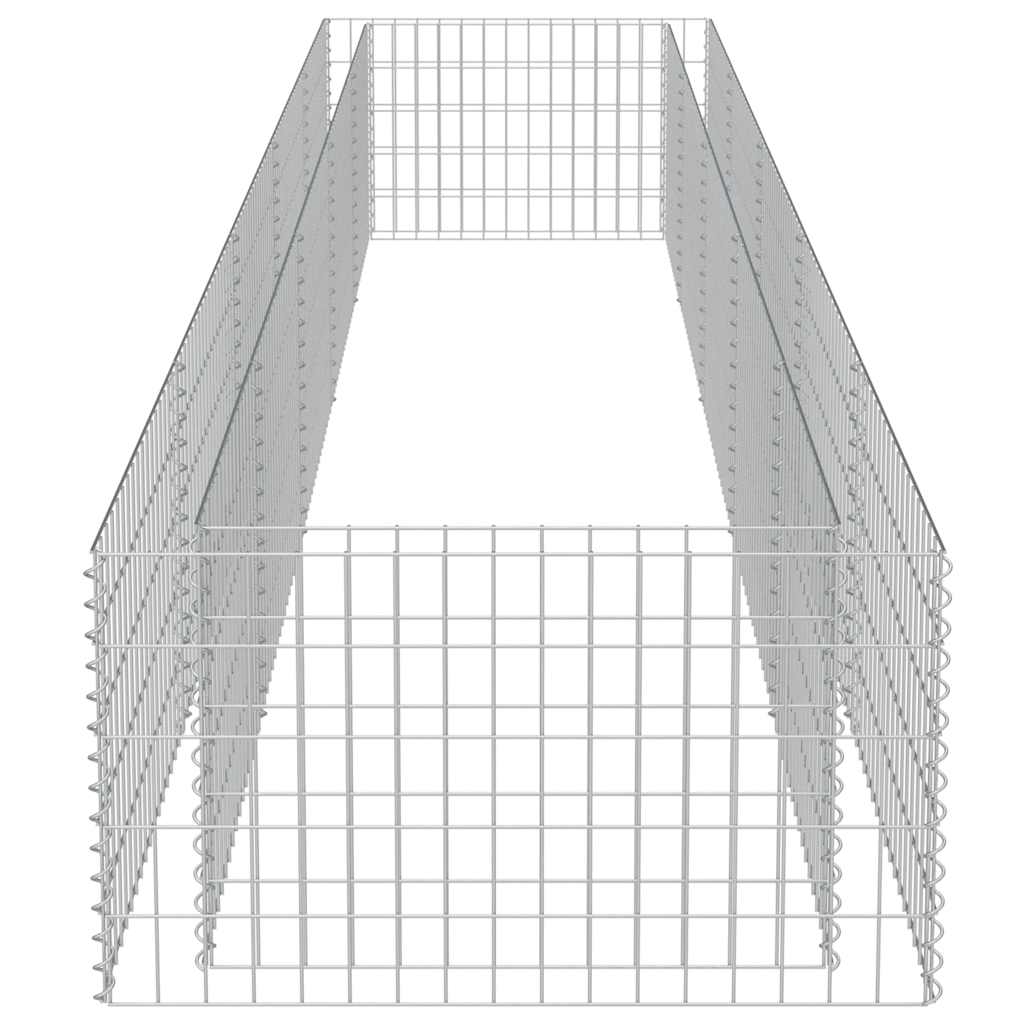 Gabion høybed galvanisert stål 450x90x50 cm