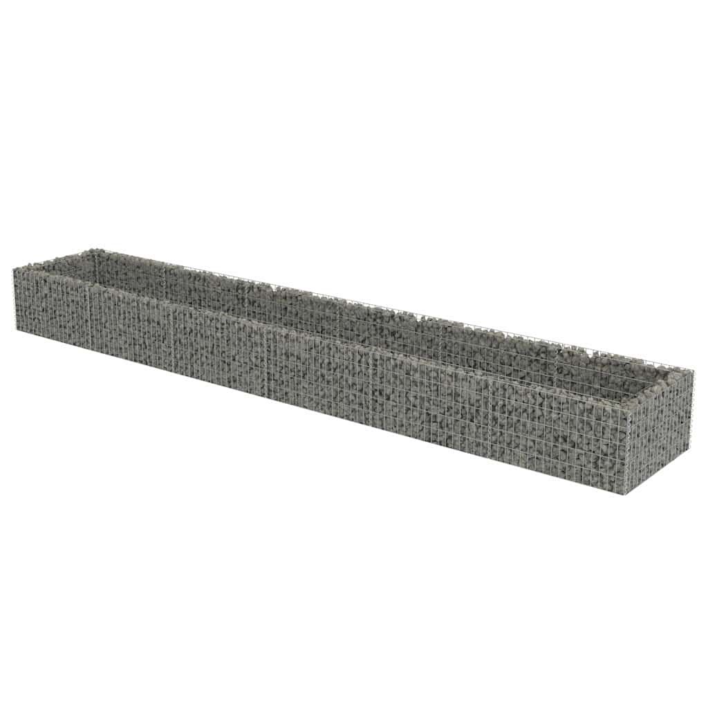 Gabion høybed galvanisert stål 540x90x50 cm