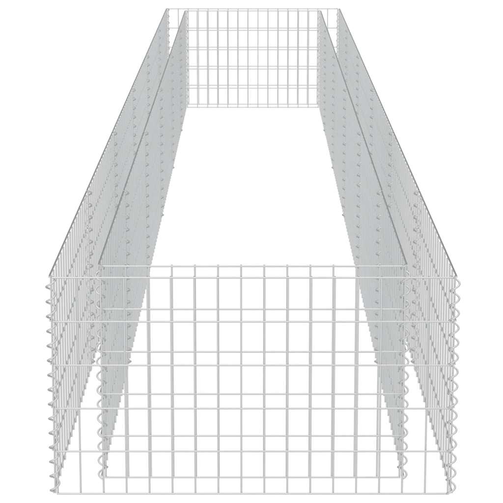 Gabion høybed galvanisert stål 540x90x50 cm