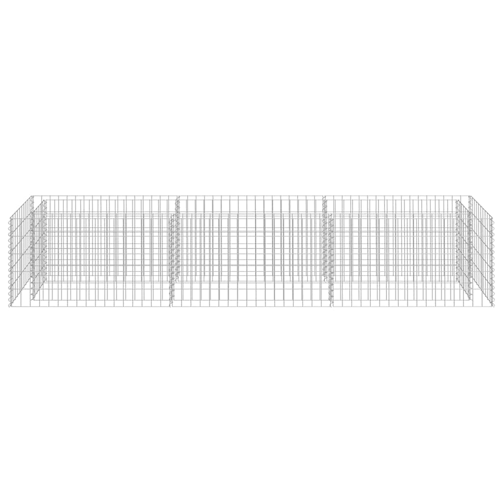 Gabion høybed galvanisert stål 270x50x50 cm