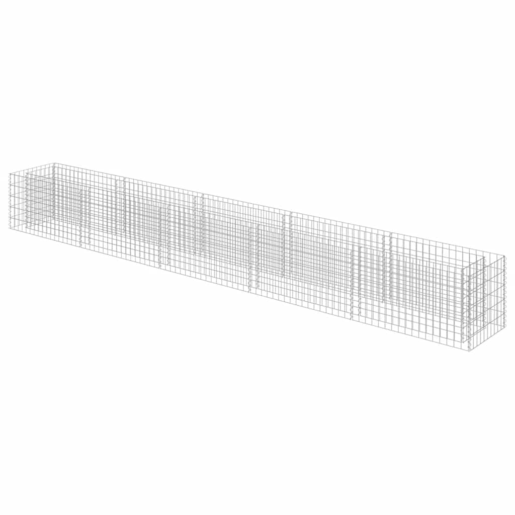 Gabion høybed galvanisert stål 450x50x50 cm