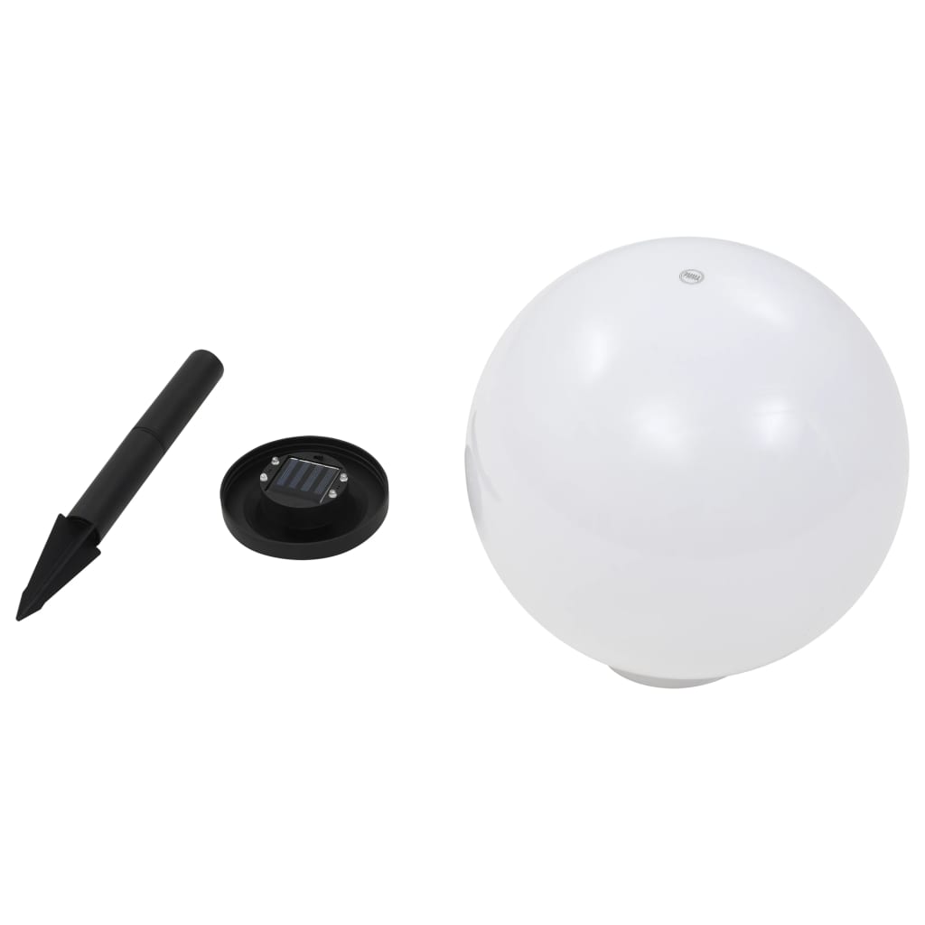 Utendørs sollampe 2 stk LED kuleformet 30 cm RGB vidaXL