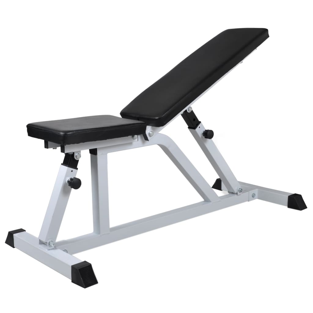 Treningsbenk med vektstang og manualsett 60,5 kg