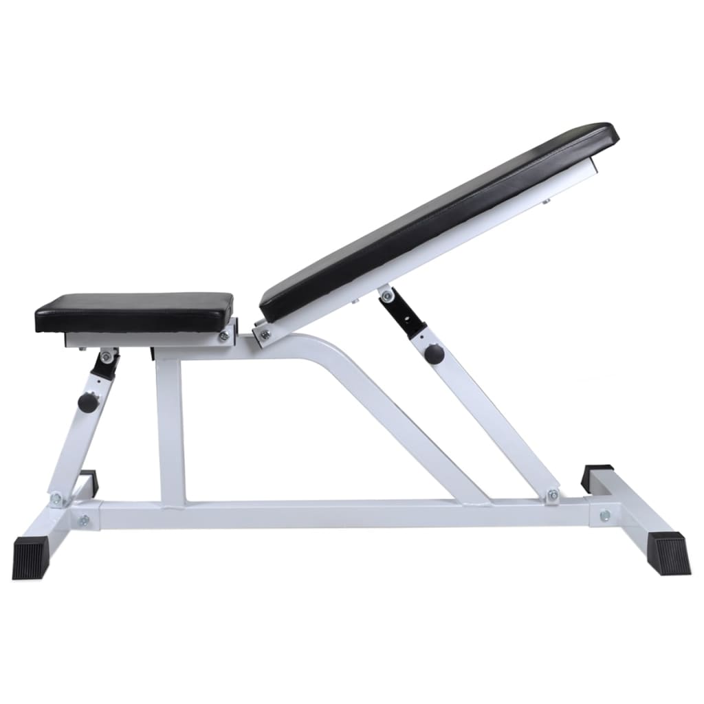 Treningsbenk med vektstang og manualsett 60,5 kg