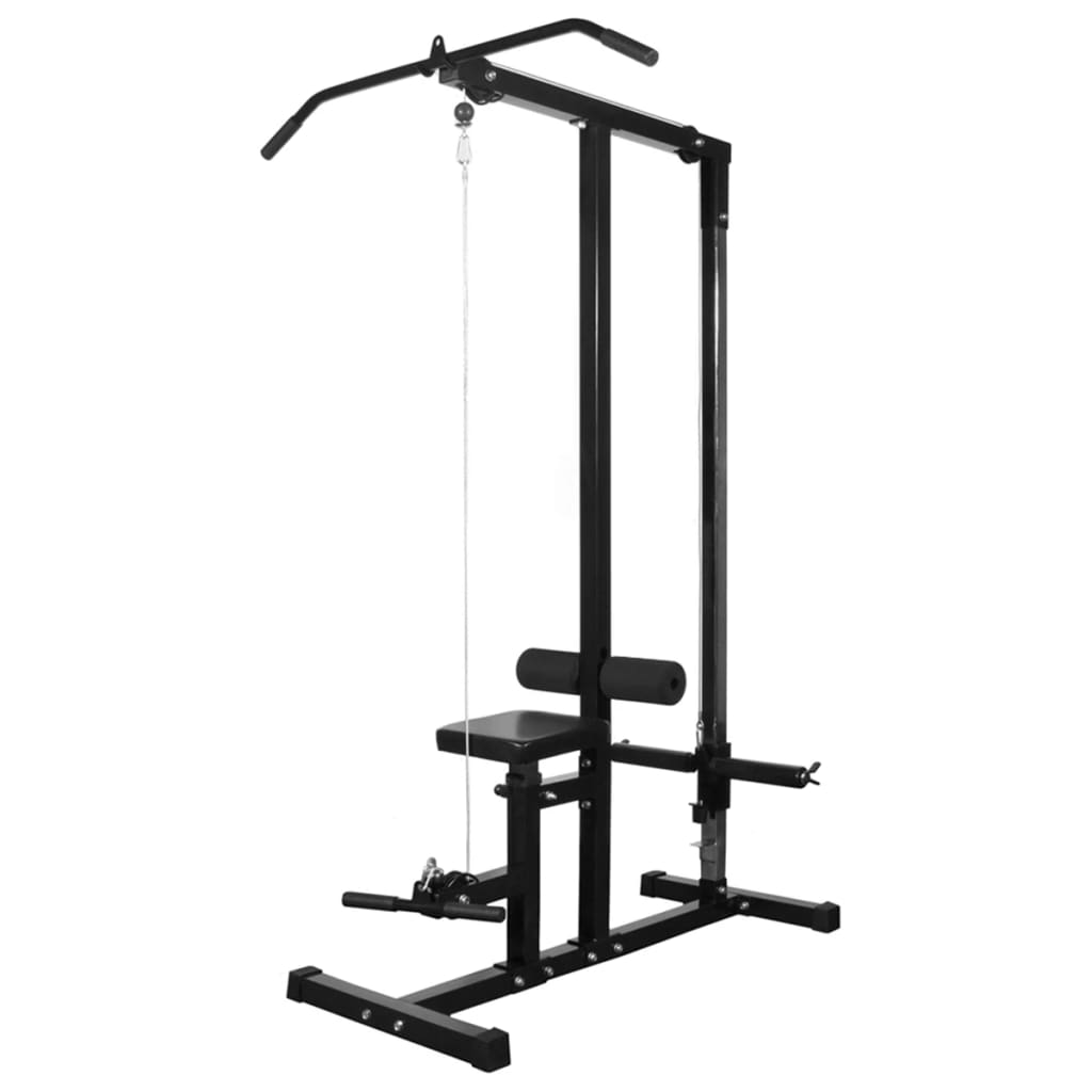Treningstårn med vektstang- og manualsett 60,5 kg