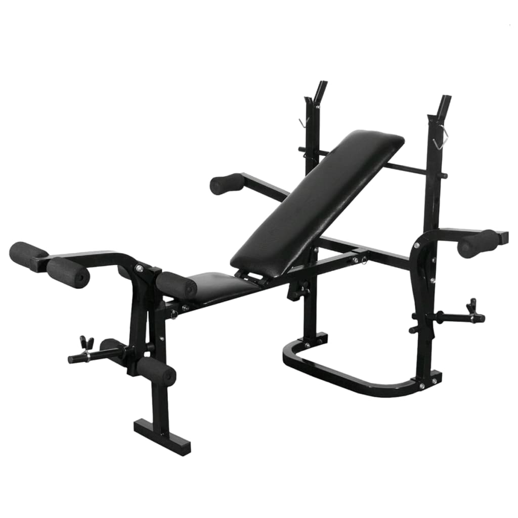 Vektbenk med vektstativ, vektstang og manualsett 30,5kg
