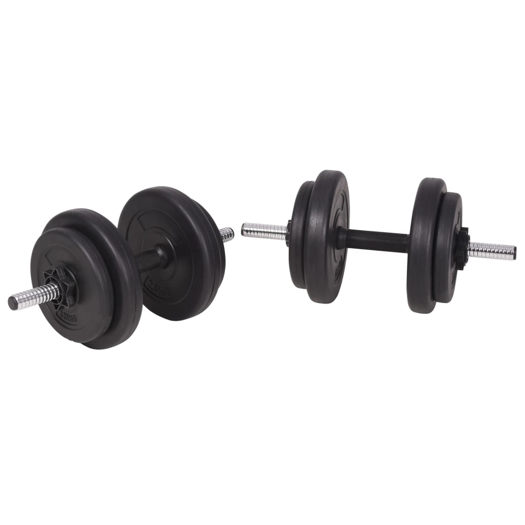 Treningsbenk med vektstativ, vektstang og manualsett 90kg