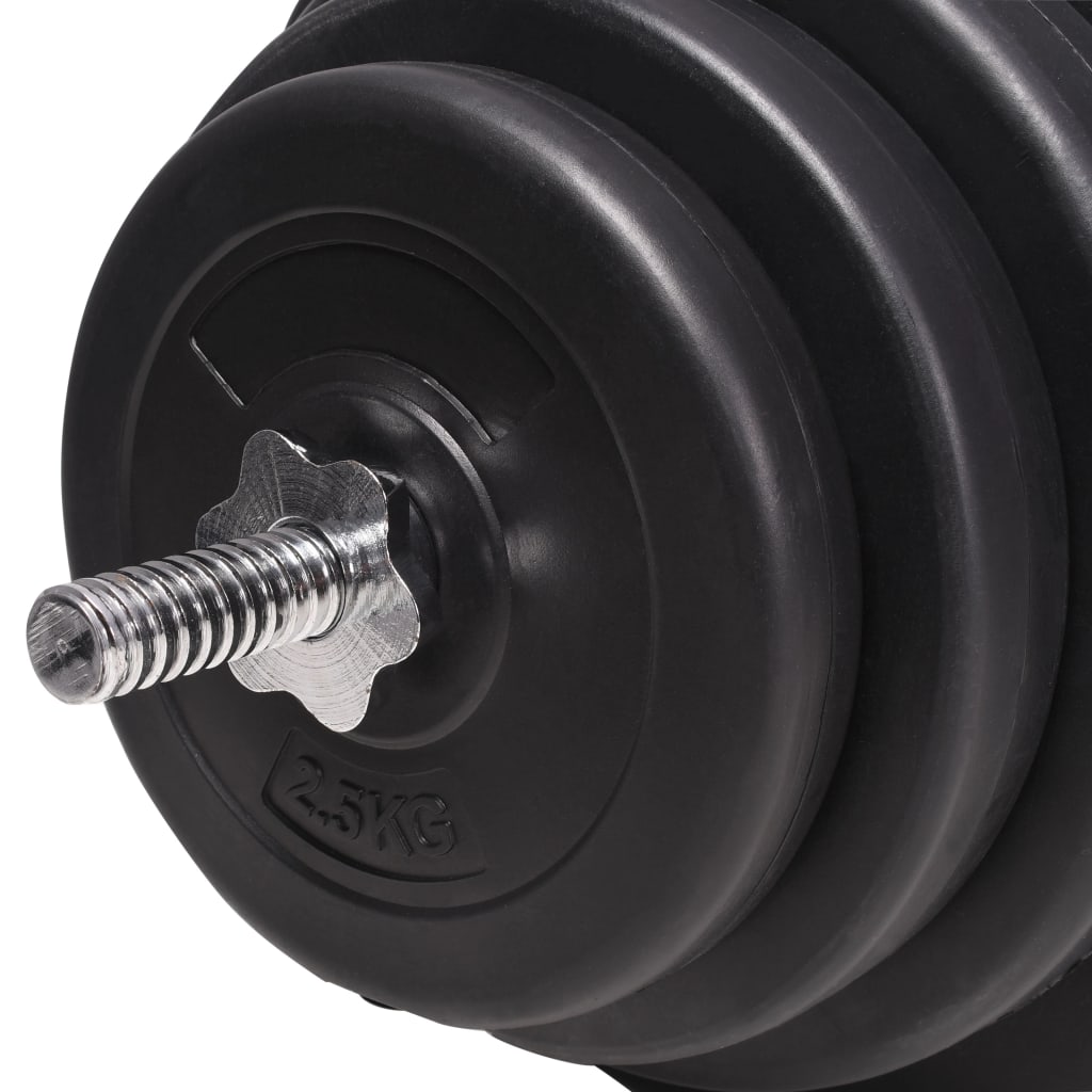 Vektbenk med vektstativ, vektstang og manualsett 120 kg