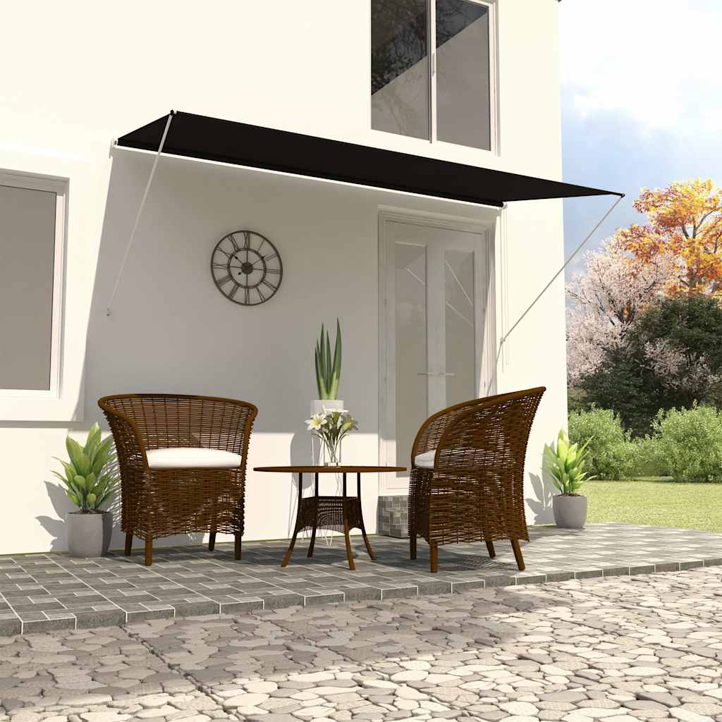 Uttrekkbar markise 250x150 cm antrasitt vidaXL