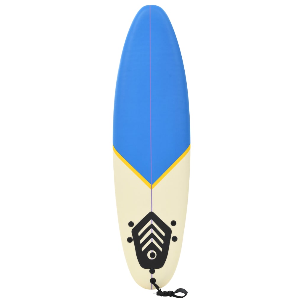 Surfebrett blå og kremhvit 170 cm