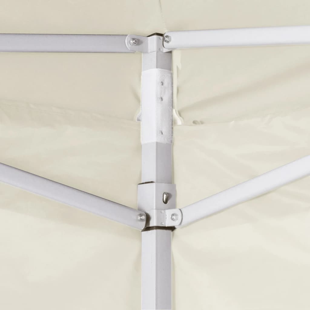 Sammenleggbart telt med 2 vegger 291x291x315 cm kremhvit