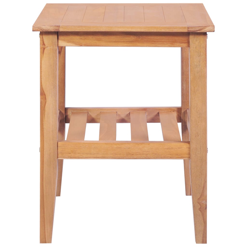 Salongbord 40x40x50 cm firkantet heltre teak