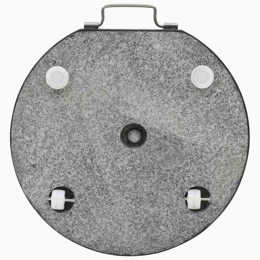 Parasollfot granitt 28,5 kg rund svart vidaXL