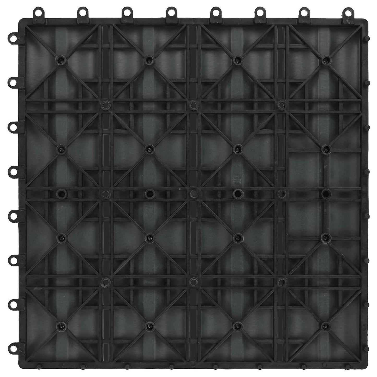 Terrasseflis 3D-design 11 pcs Grå 30 x 30 cm WPC