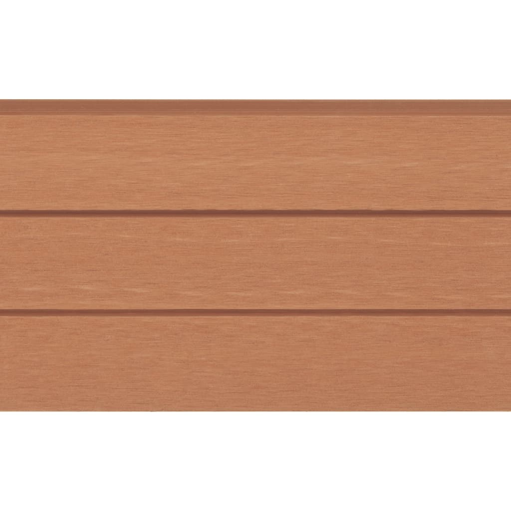 Gjerdepaneler 9 stk WPC 170 cm brun