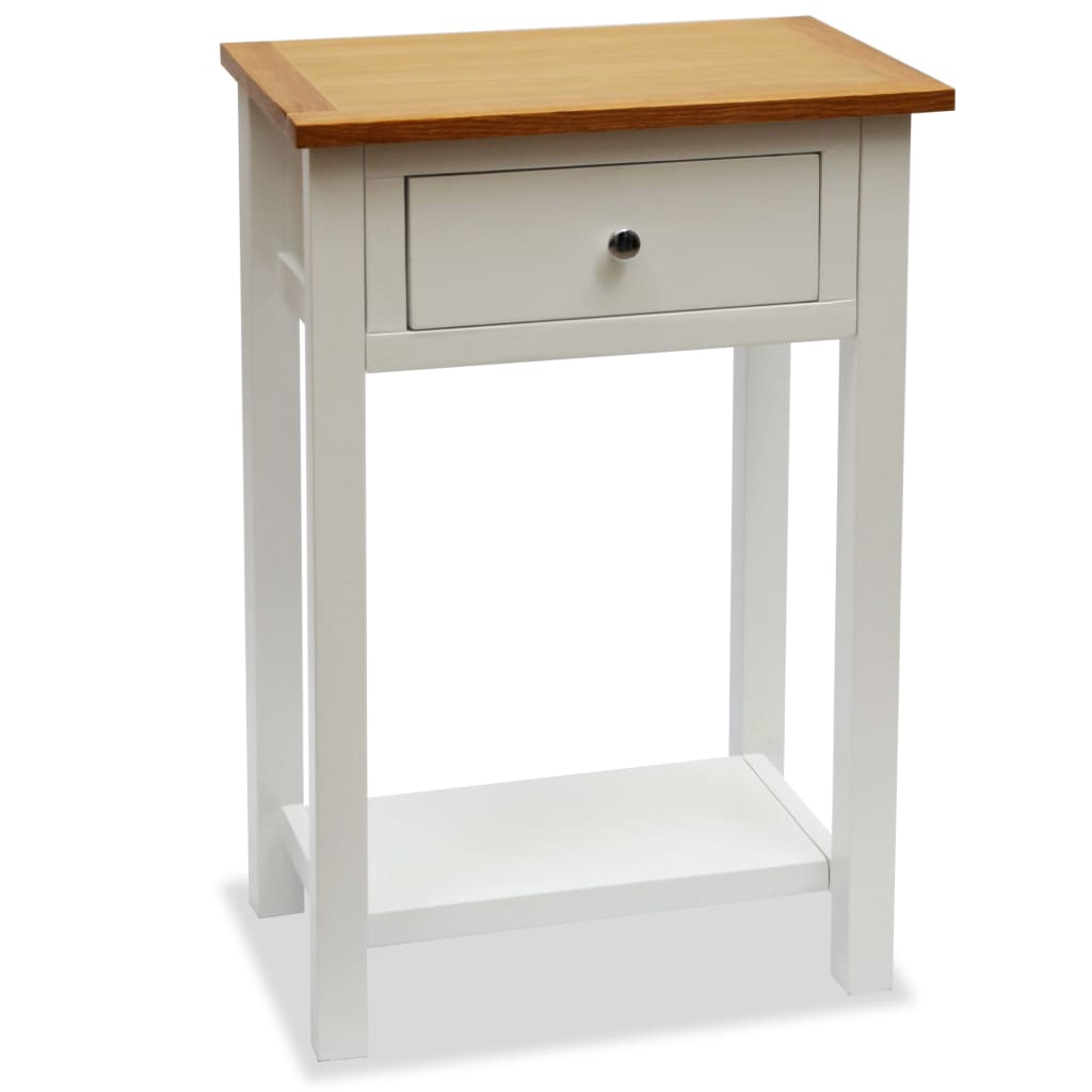 Endebord 50x32x75 cm heltre eik
