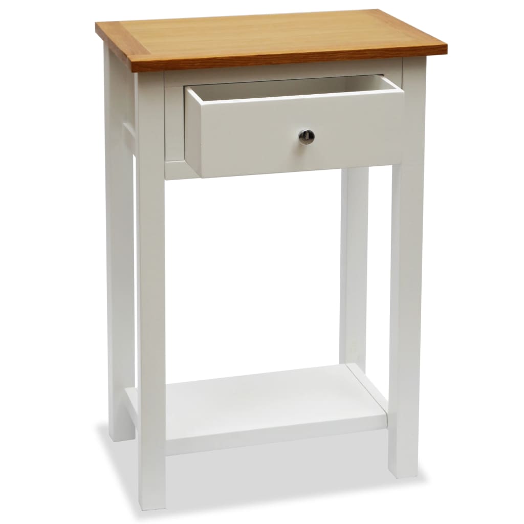 Endebord 50x32x75 cm heltre eik