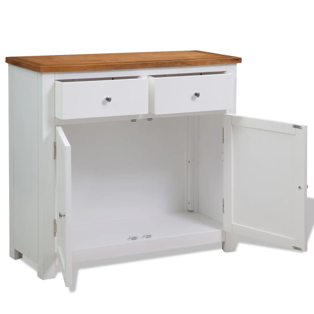 Skjenk 90x33,5x83 cm heltre eik