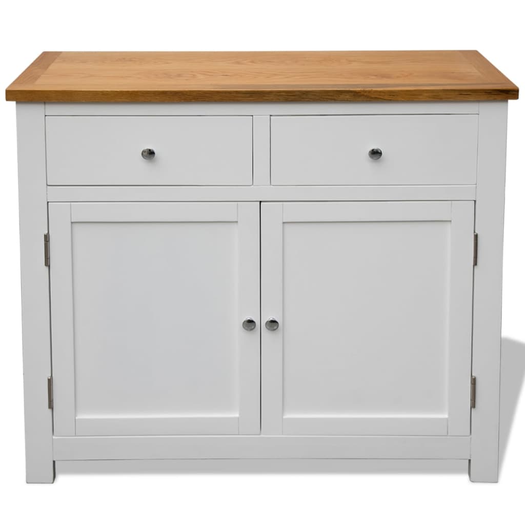 Skjenk 90x33,5x83 cm heltre eik