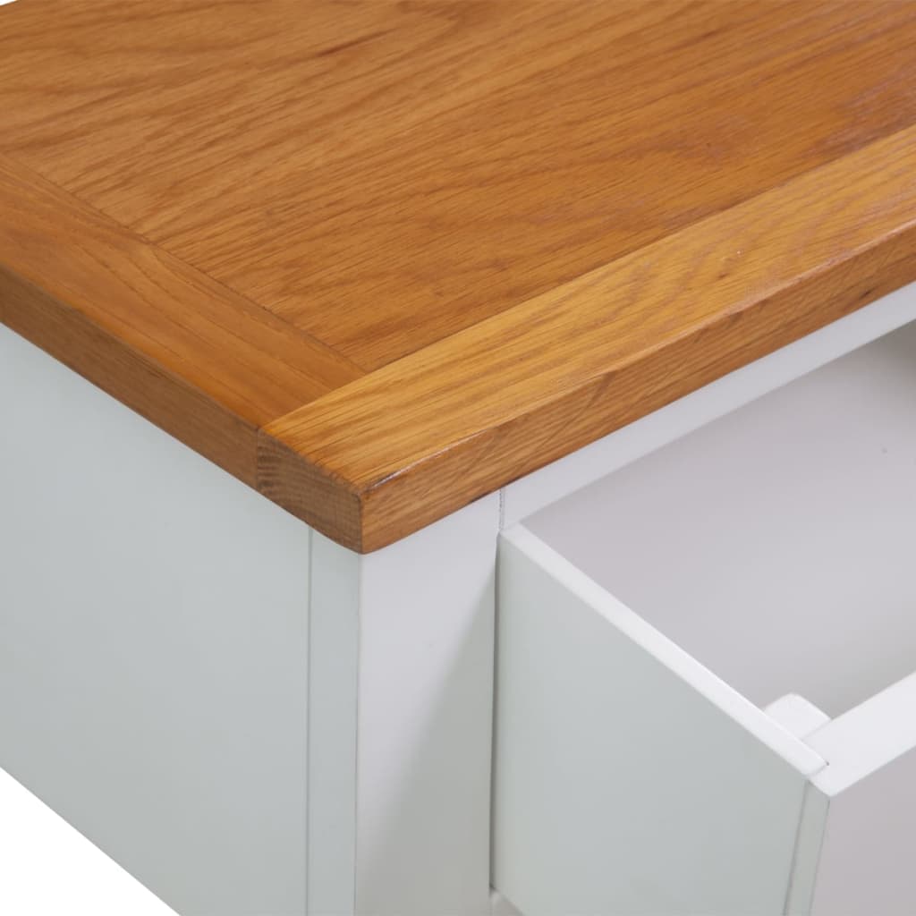 Konsollbord 83x30x73 cm heltre eik