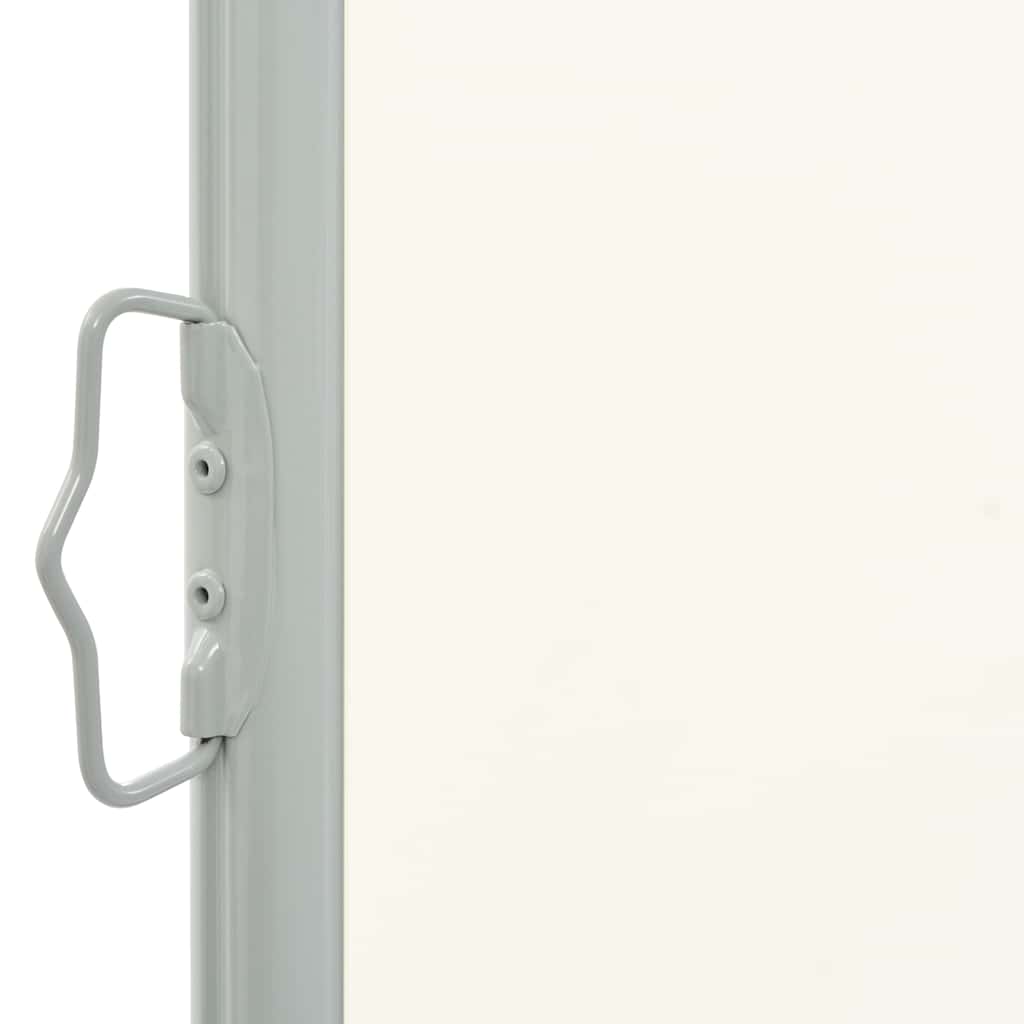 Uttrekkbar sidemarkise 100 x 300 cm kremhvit