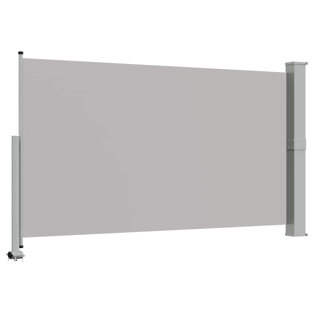 Uttrekkbar sidemarkise 140x300 cm grå vidaXL