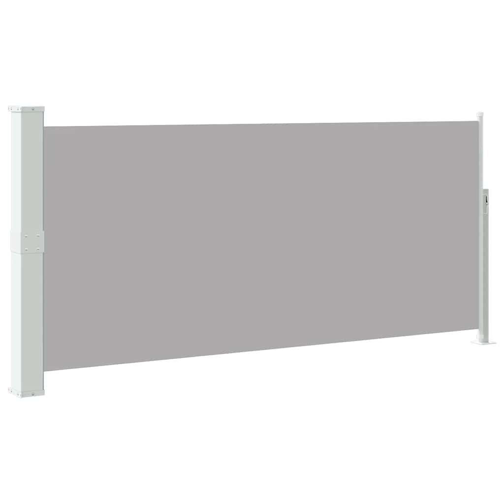 Uttrekkbar sidemarkise 140 x 300 cm grå