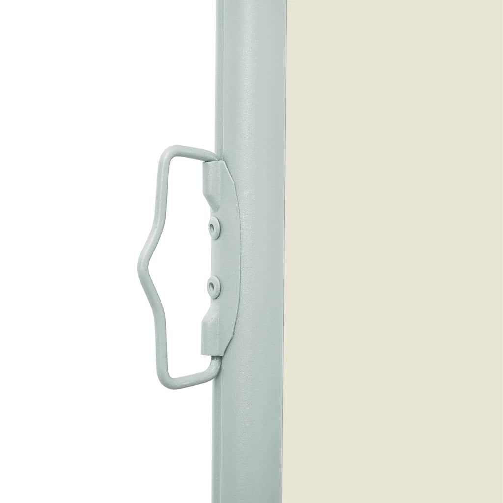 Uttrekkbar sidemarkise 120 x 300 cm kremhvit
