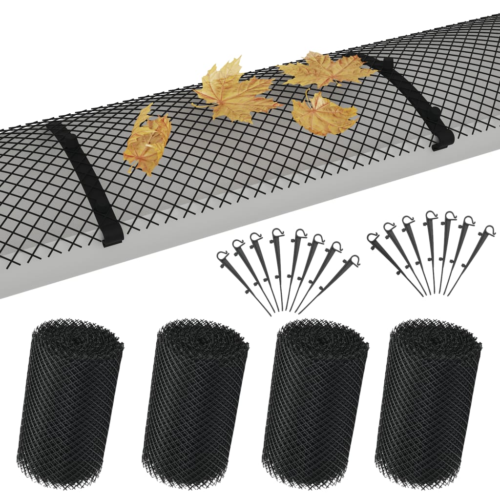 Takrennenett med klips 4 stk HDPE 1,08 ㎡