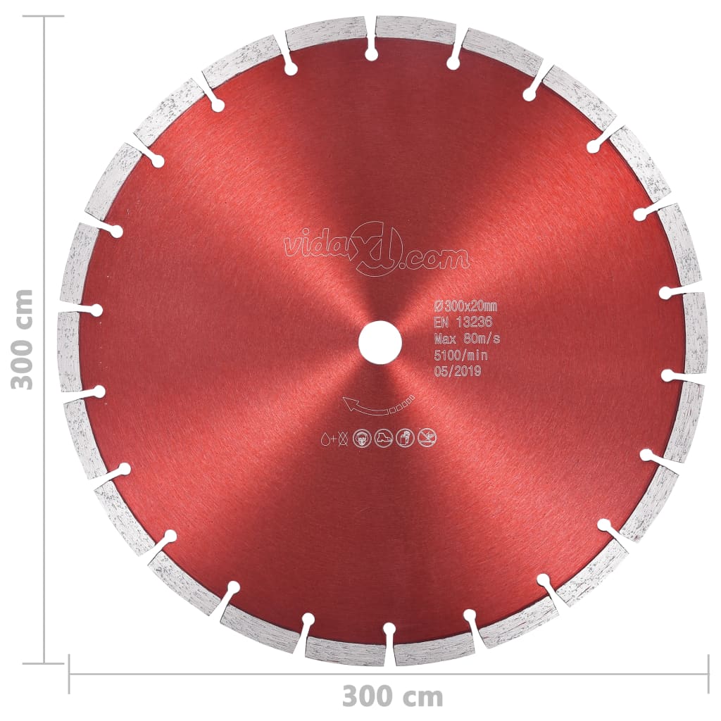 Diamantkutteskive stål 300 mm
