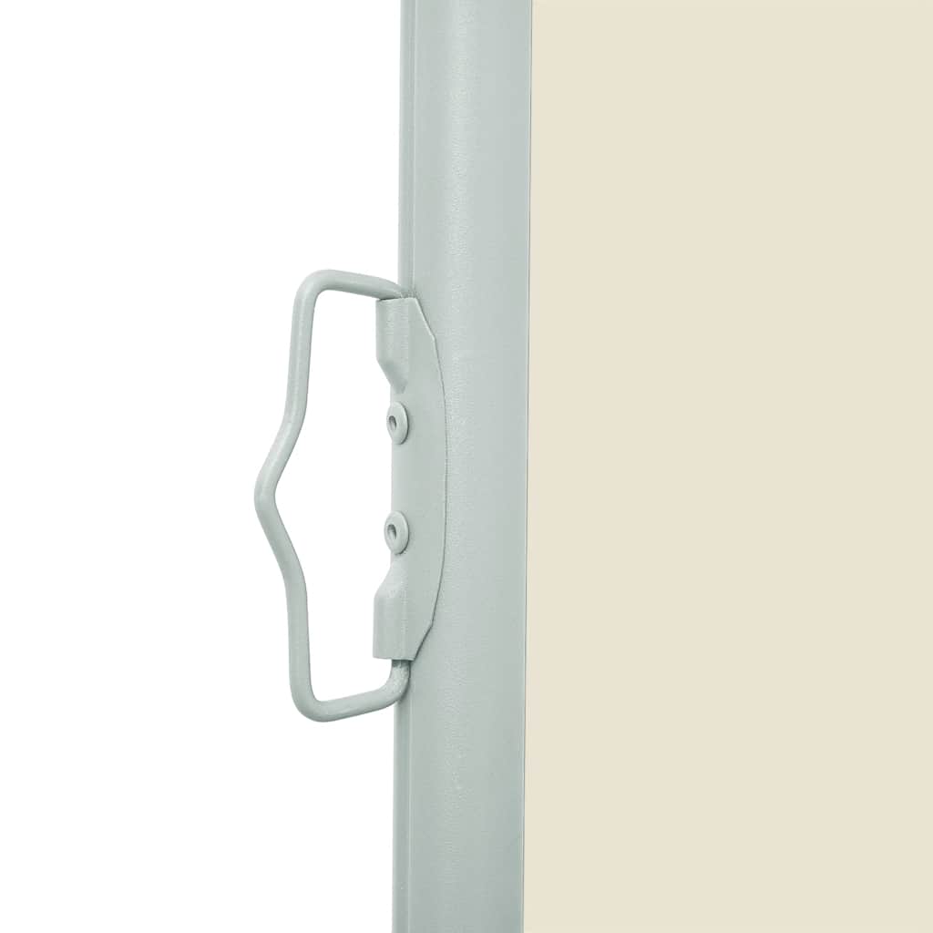 Uttrekkbar sidemarkise 160 x 500 cm kremhvit vidaXL
