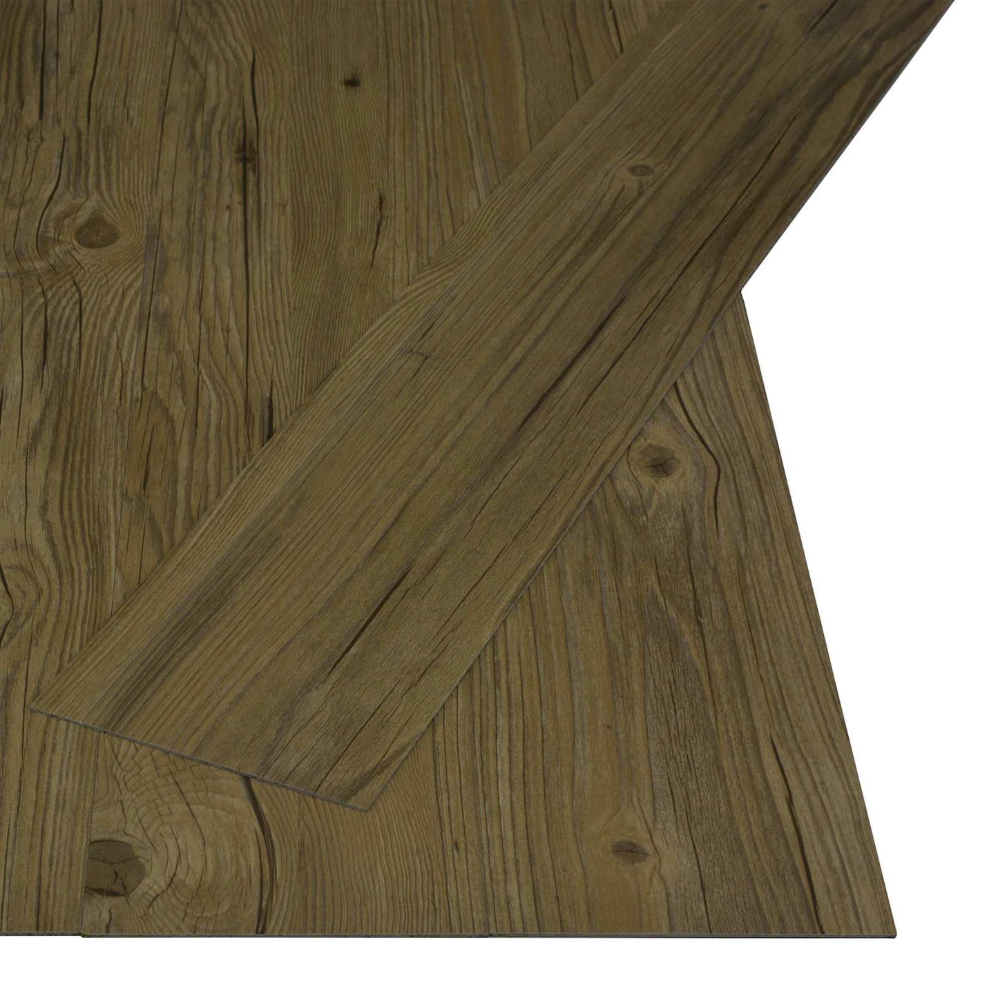 Selvheftende Gulvplank Natur 32 pcs Brun 4,46 m² PVC