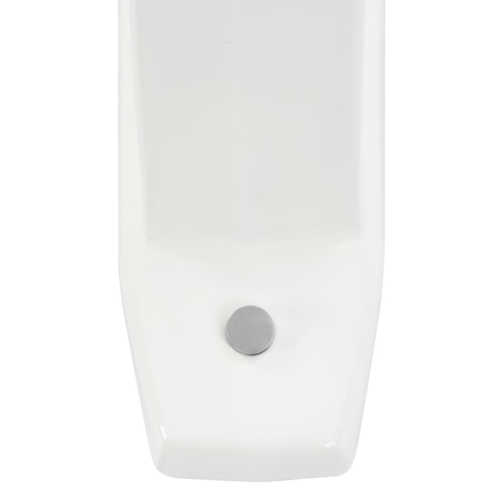 Veggmontert urinal innsynsskjerm hvit