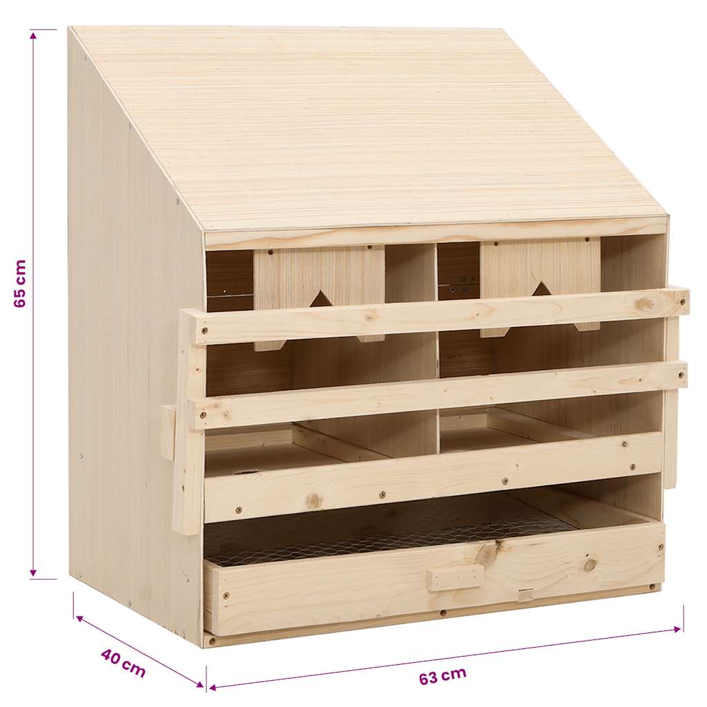 Hekkeboks 2 rom 63x40x65 cm heltre furu