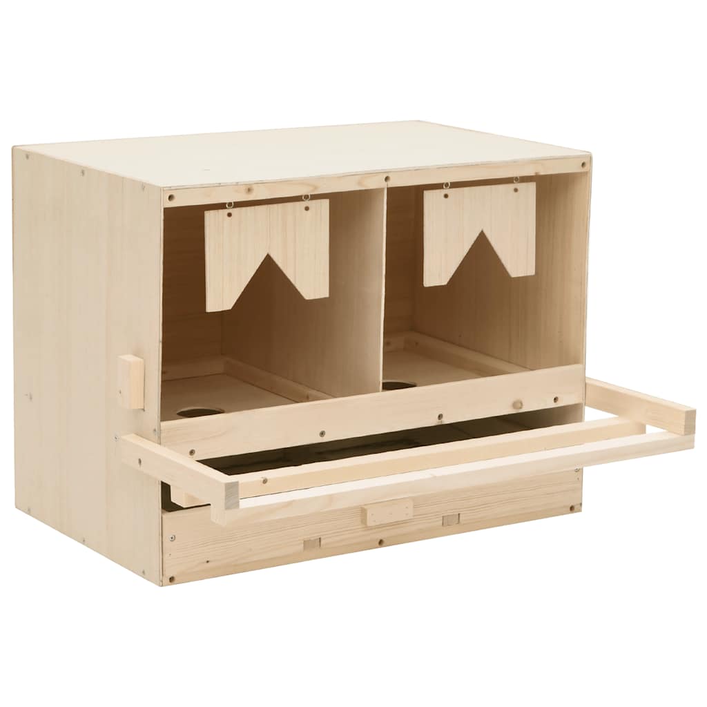 Hekkeboks 2 rom 63x40x45 cm heltre furu