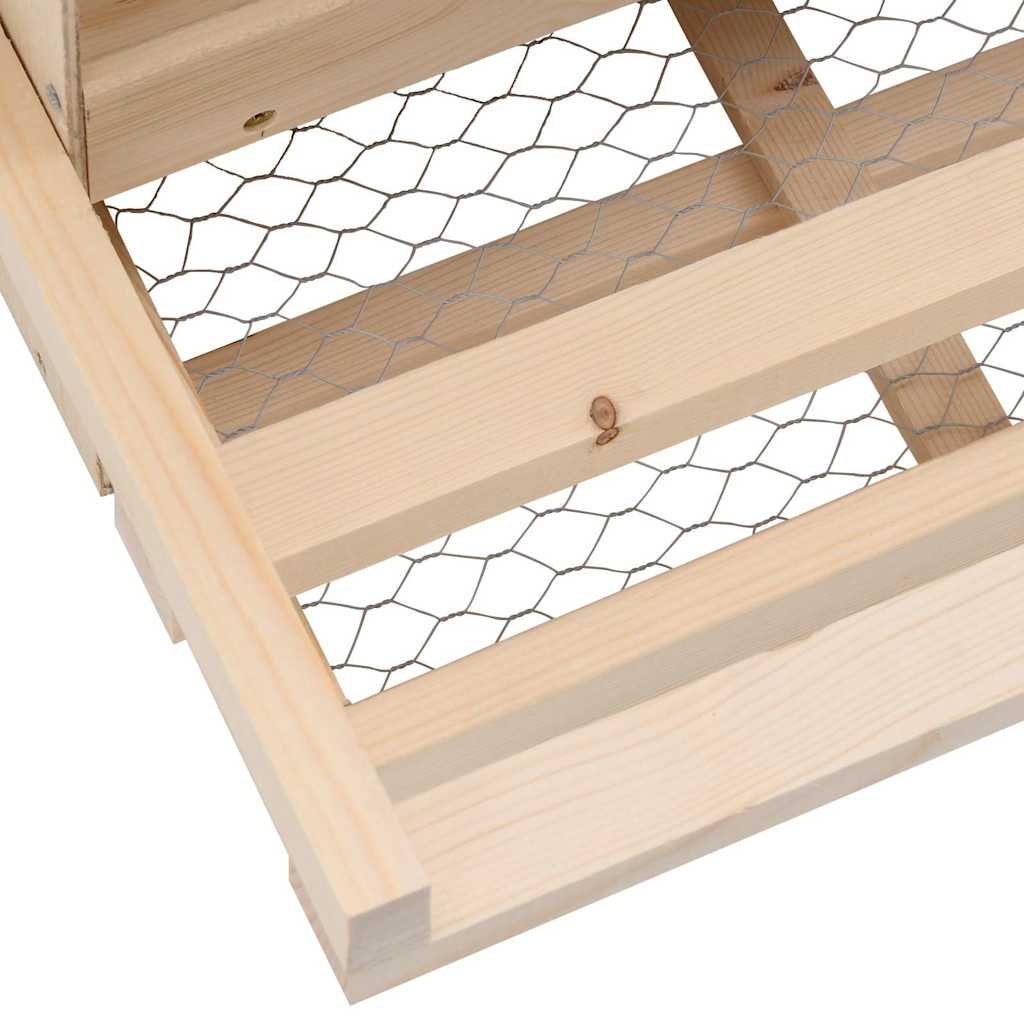 Hekkeboks 2 rom 63x40x45 cm heltre furu