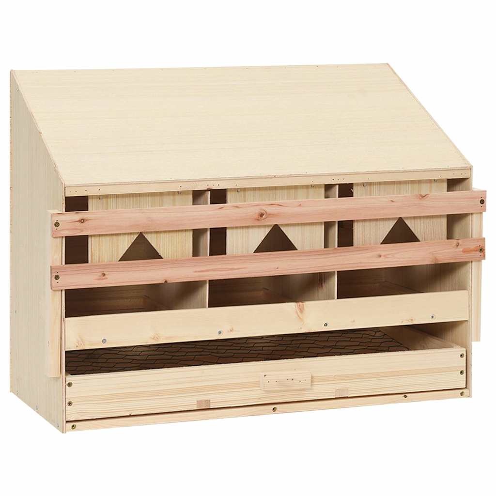 Hekkeboks 3 rom 72x33x54 cm heltre furu