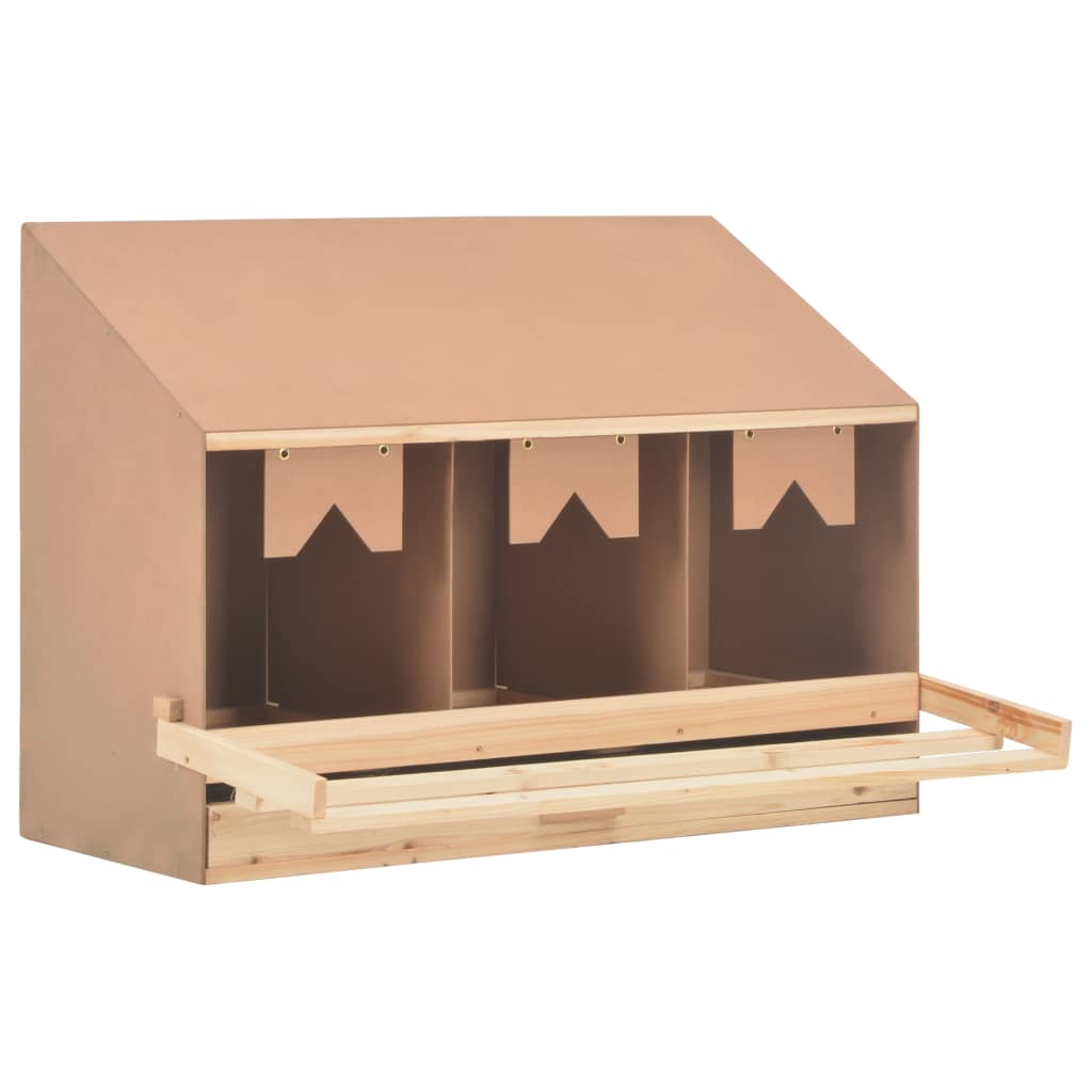Hekkeboks 3 rom 93x40x65 cm heltre furu