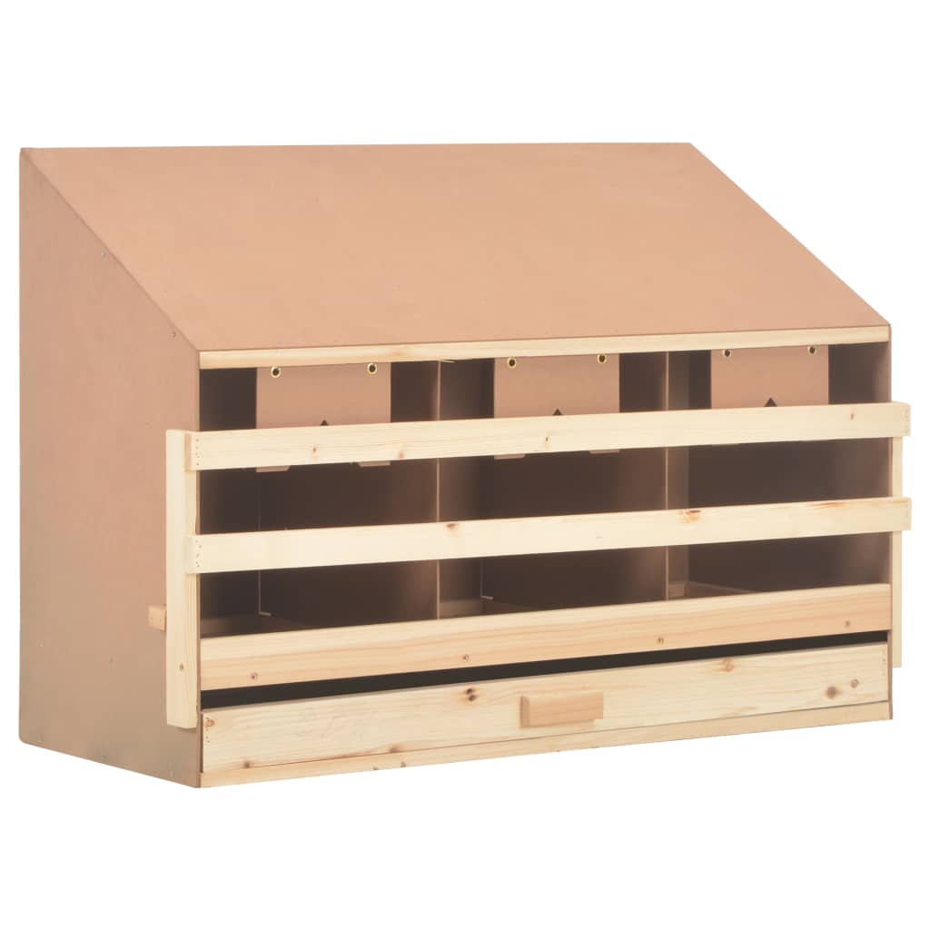 Hekkeboks 3 rom 93x40x65 cm heltre furu