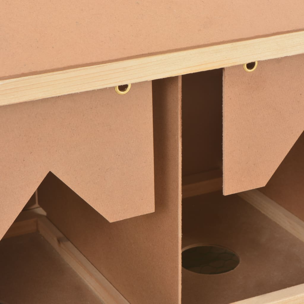 Hekkeboks 3 rom 93x40x65 cm heltre furu