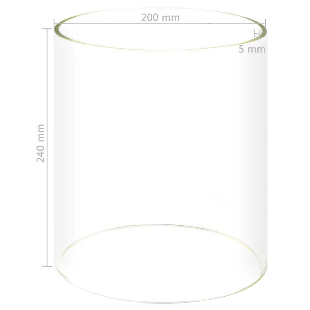 Glassylinder for pølsevarmer 200x240 mm