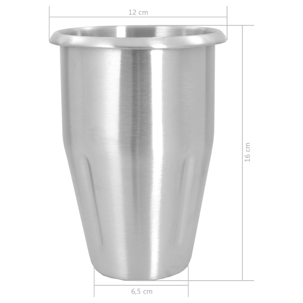Milkshake-mikser rustfritt stål 1 L