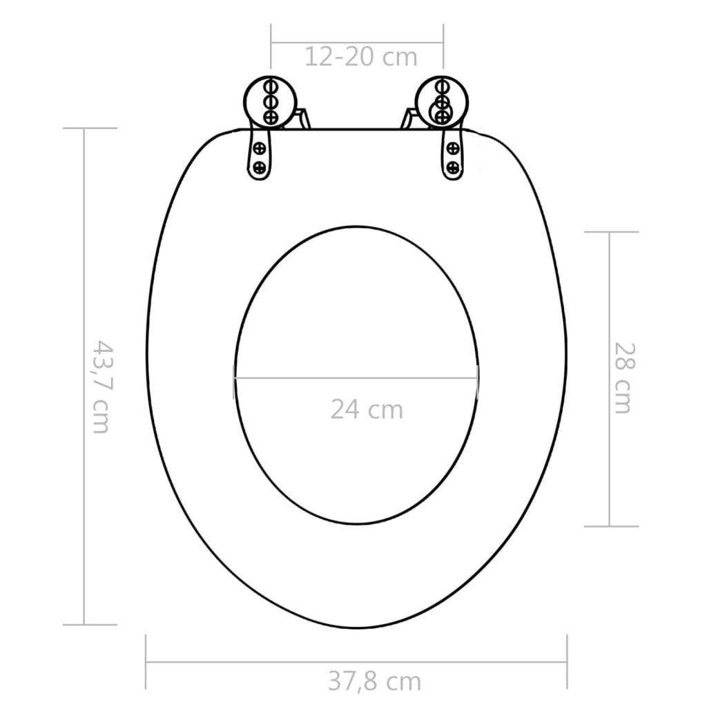 Toalettsete MDF bambusdesign